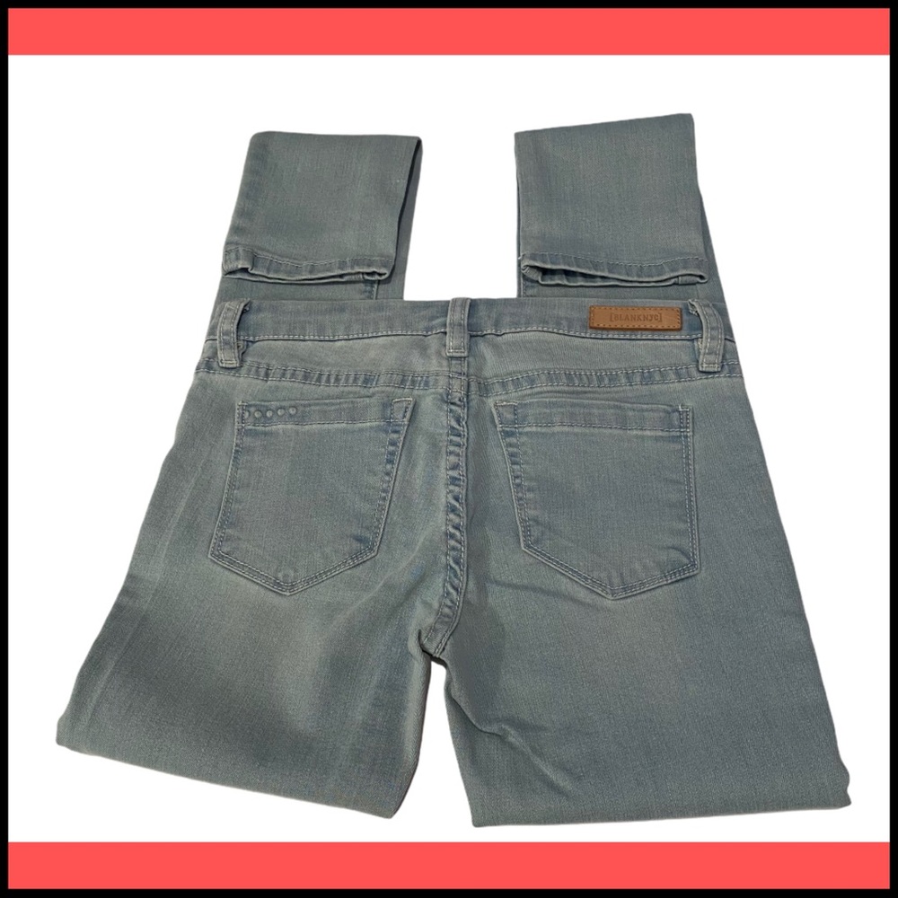 NWT BLANK NYC GIRLS SUPER SKINNY FADED DENIM JEANS Sz 12 - Picture 5 of 7